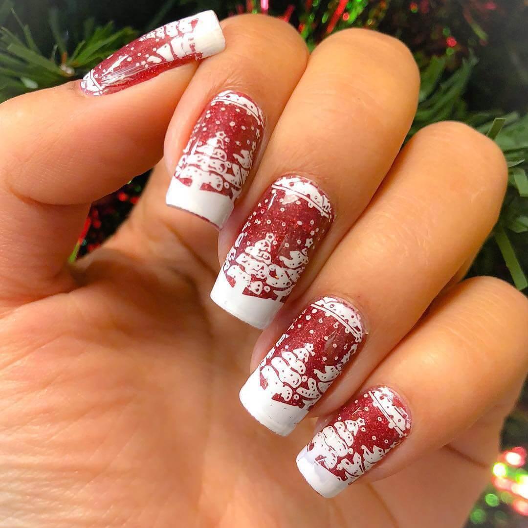 art des ongles de Noël