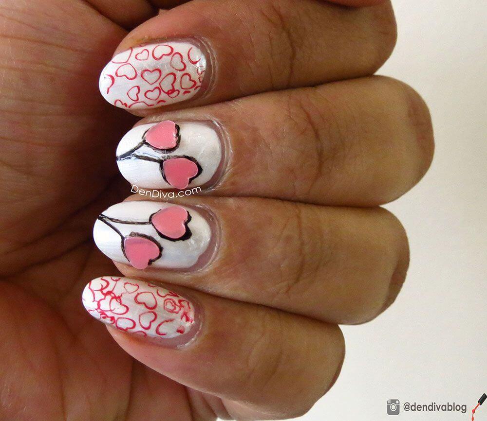 Des ongles d'amour avec des cœurs pour les romantiques! + 170 designs 8