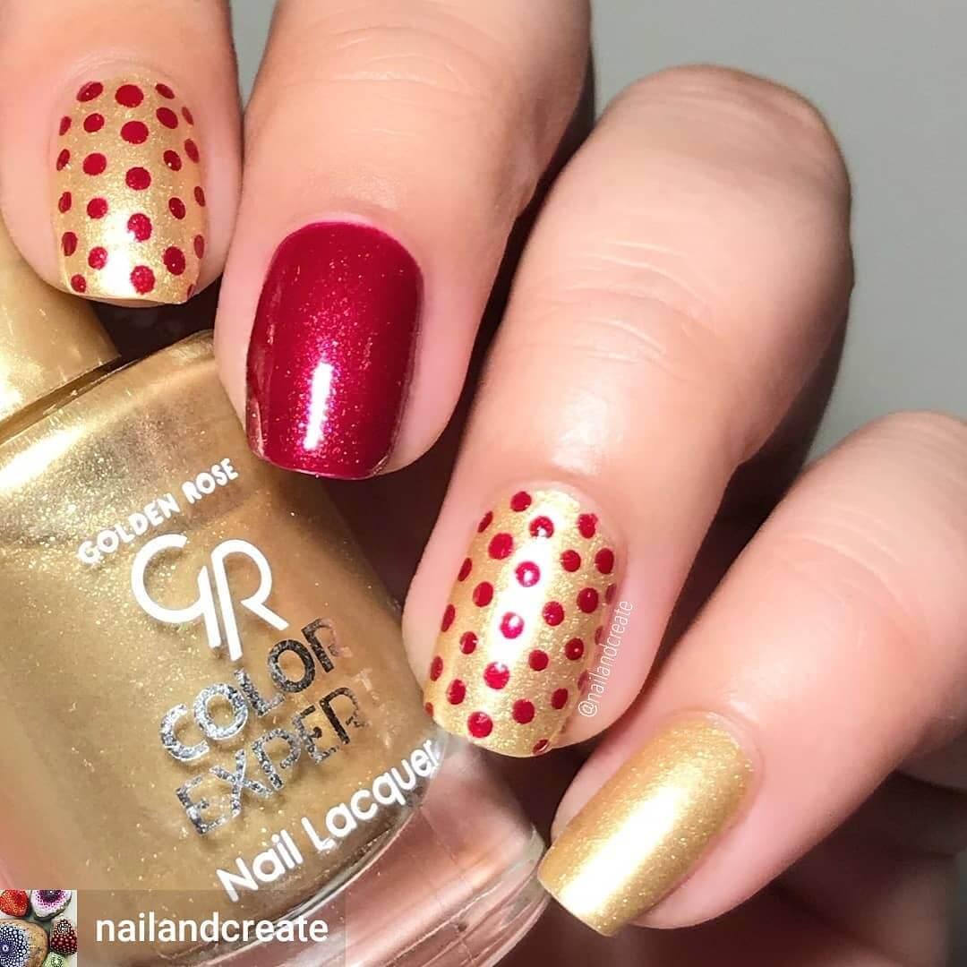 décoration de ongles de Noël simple