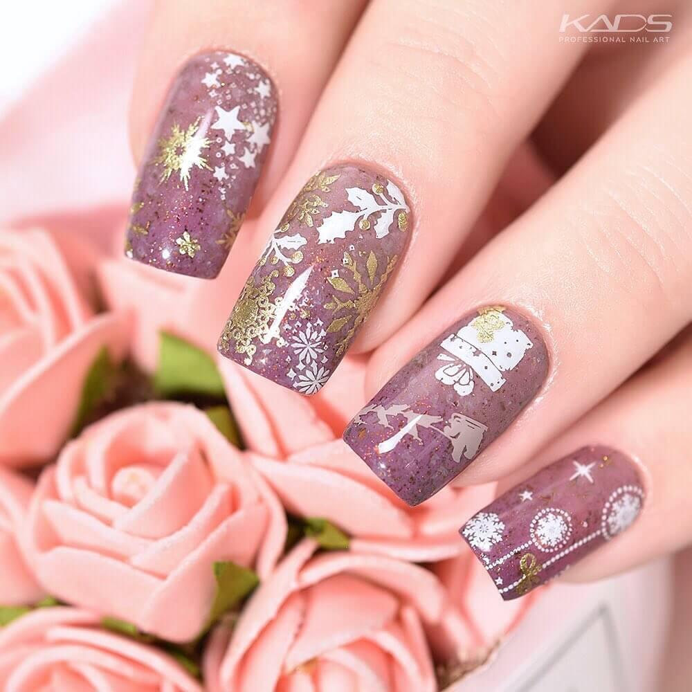 décoration de ongles de Noël