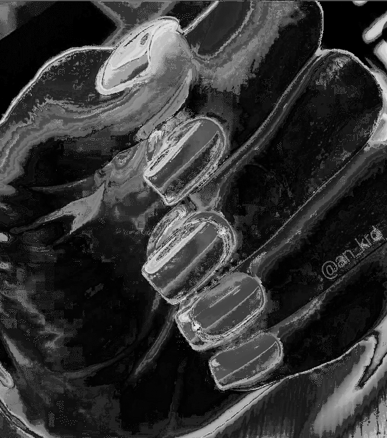 décoration d'ongle rouge