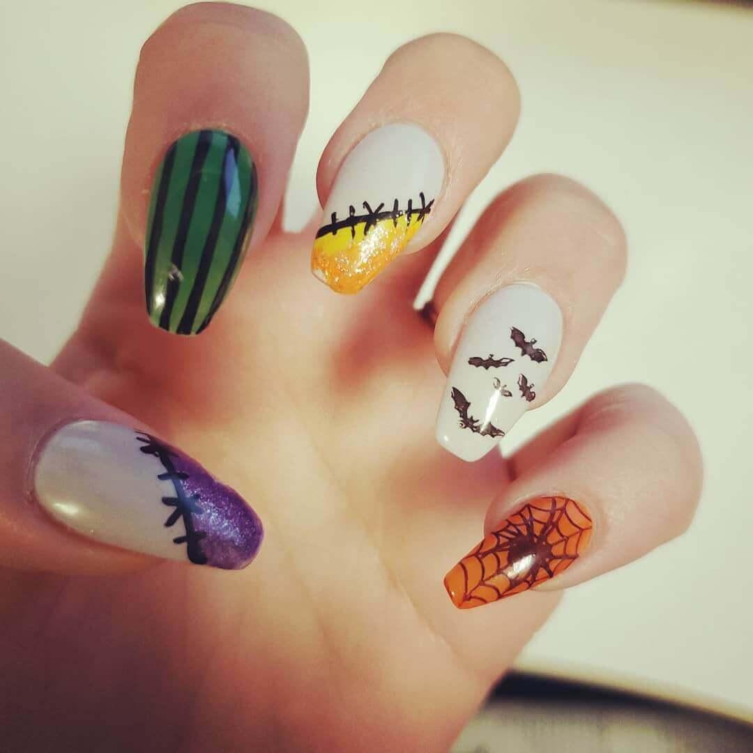 décoration d'ongles d'halloween