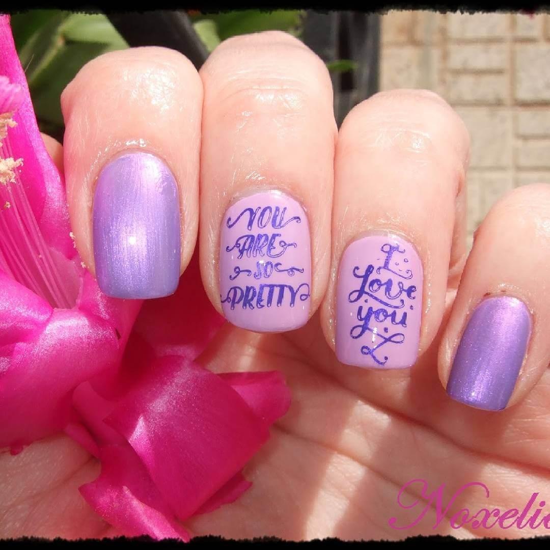 des ongles pour la Saint-Valentin