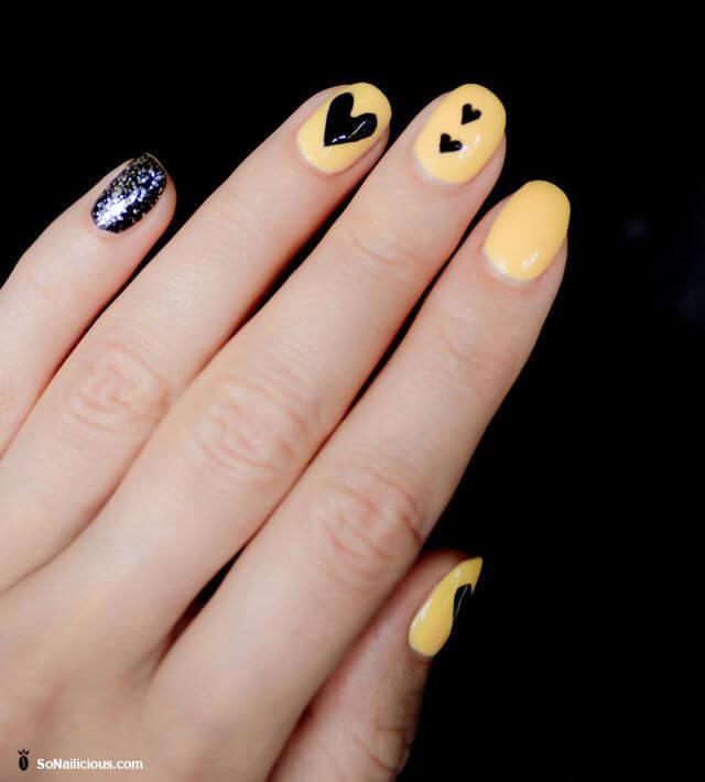 Des ongles d'amour avec des cœurs pour les romantiques! + 170 designs 20
