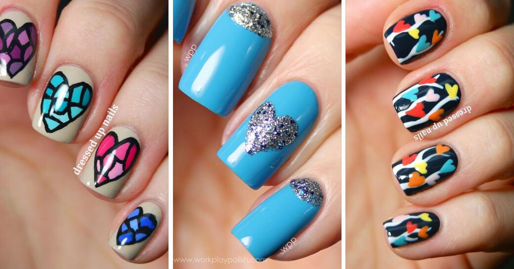 Des ongles d'amour avec des cœurs pour les romantiques! + 170 dessins 1