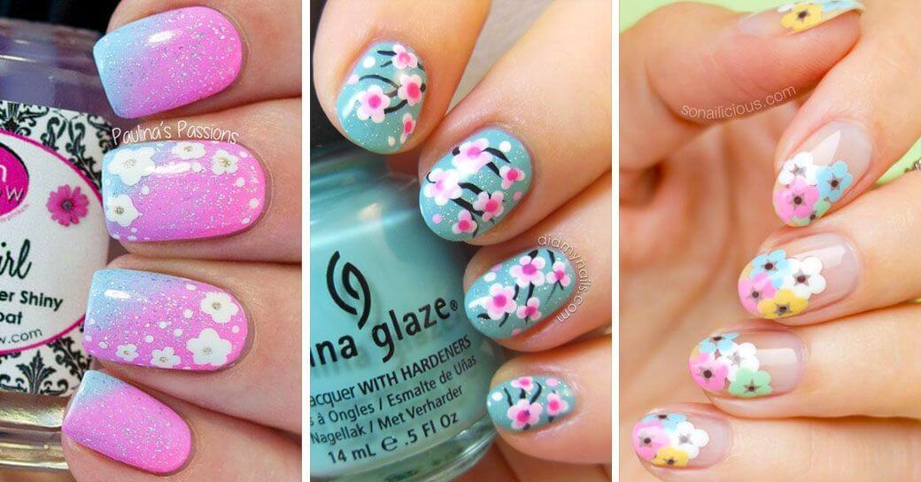 + Plus de 120 ongles décorés de fleurs 1