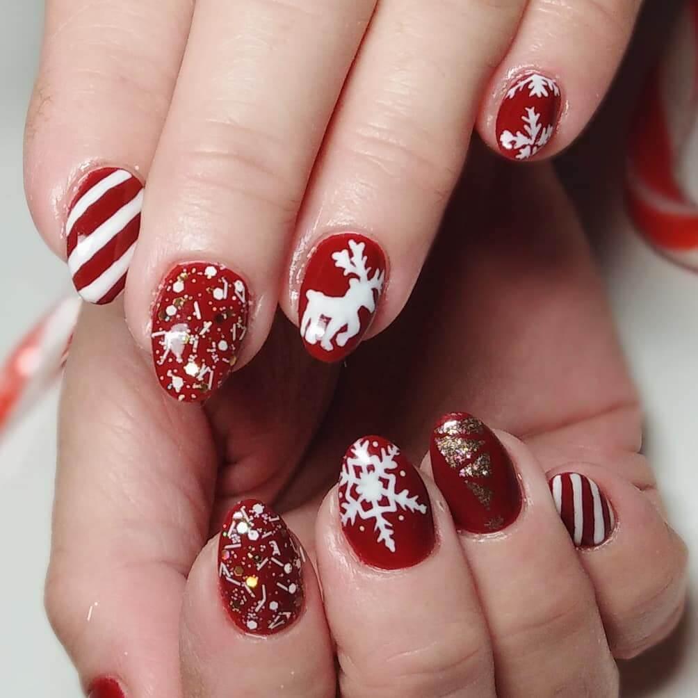 modèle de Noël rouge et blanc