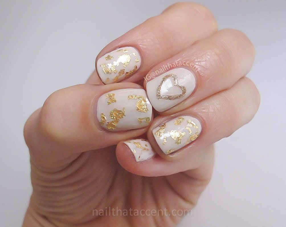 certains peints avec des coeurs de nail art (5)