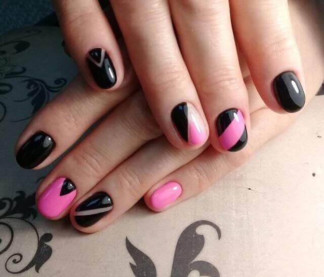 Combinaison de noir et de rose ou de fuchsia