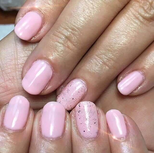 Rose avec paillettes