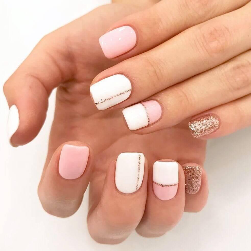 ongles courts simples pour la mariée