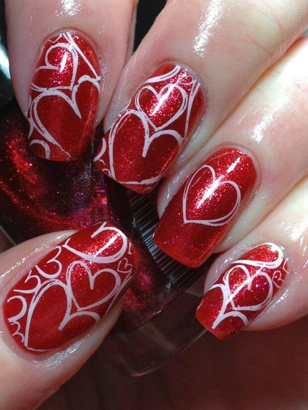 ongles d'amour jour de la saint valentin (6)