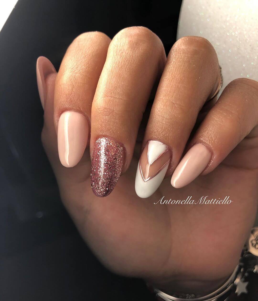 ongles de mariage en acrylique