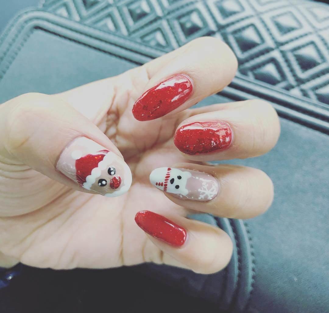 ongles de noël pour les filles