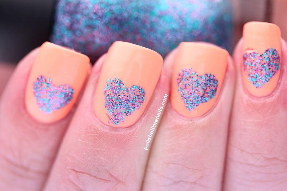 Des ongles d'amour avec des cœurs pour les romantiques! + 170 dessins 5