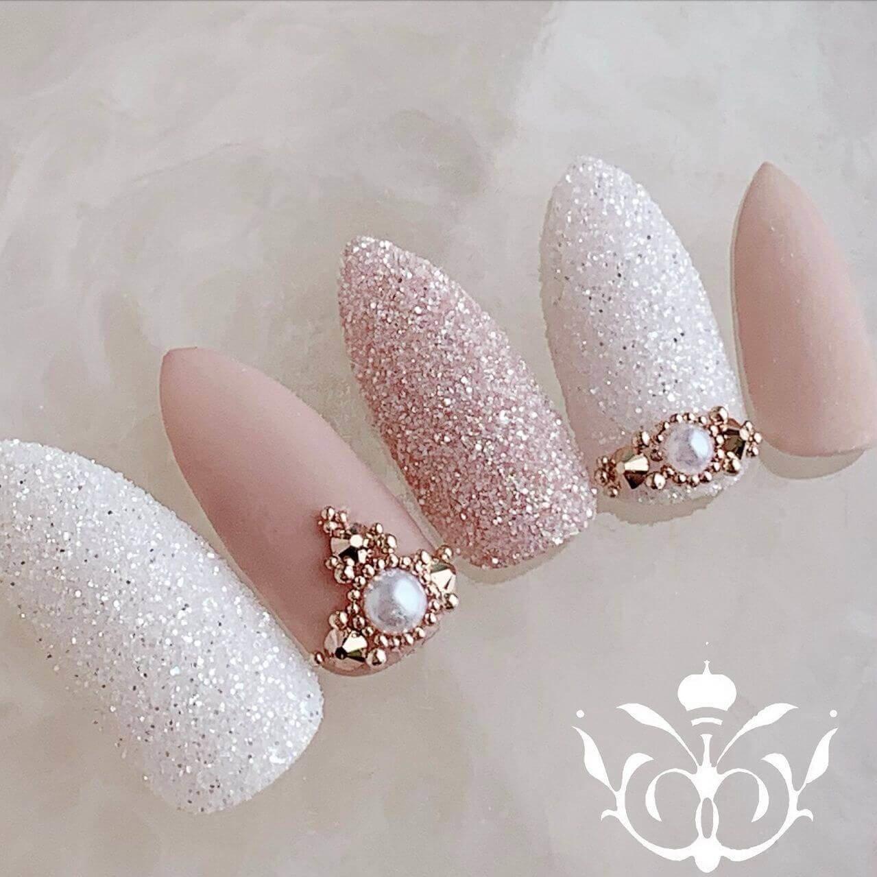 Art des ongles de mariage