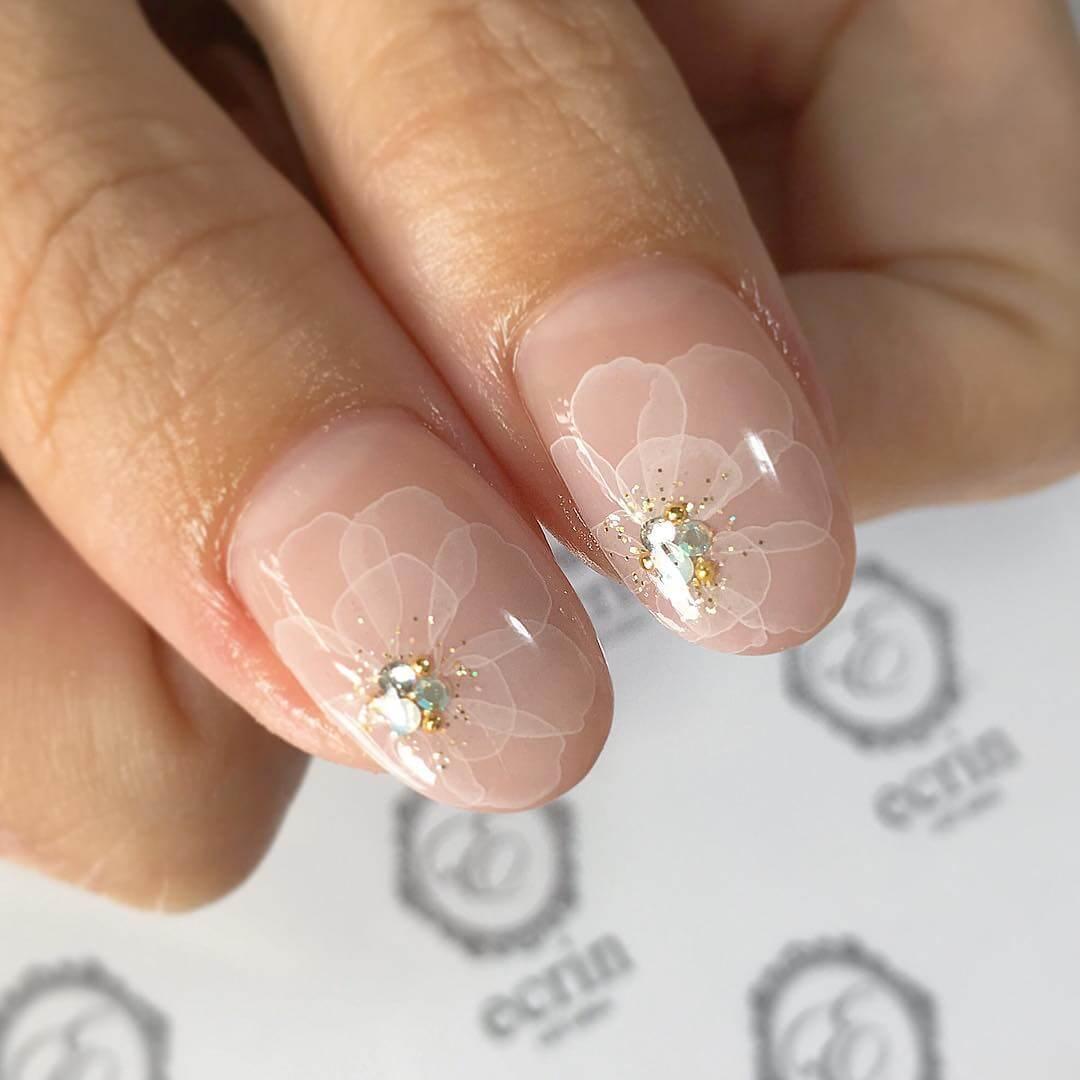 ongles en fleur
