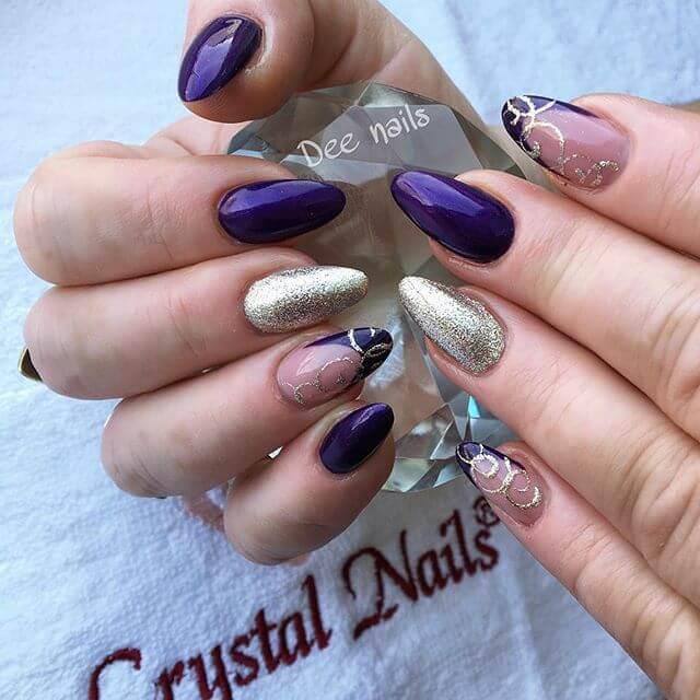 ongles en gel pour les fêtes