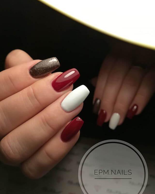 ongles en porcelaine simple