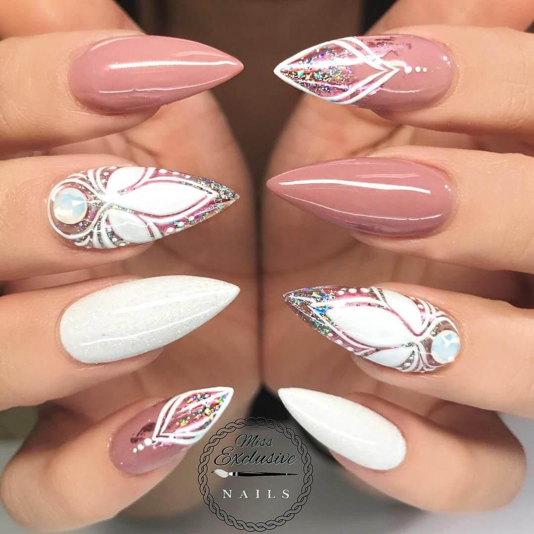 ongles longs pour la mariée
