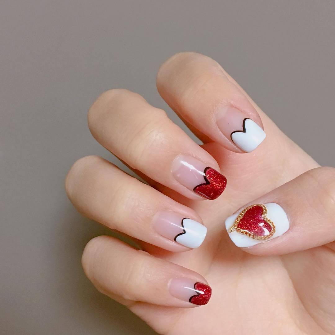 ongles pour le cœur