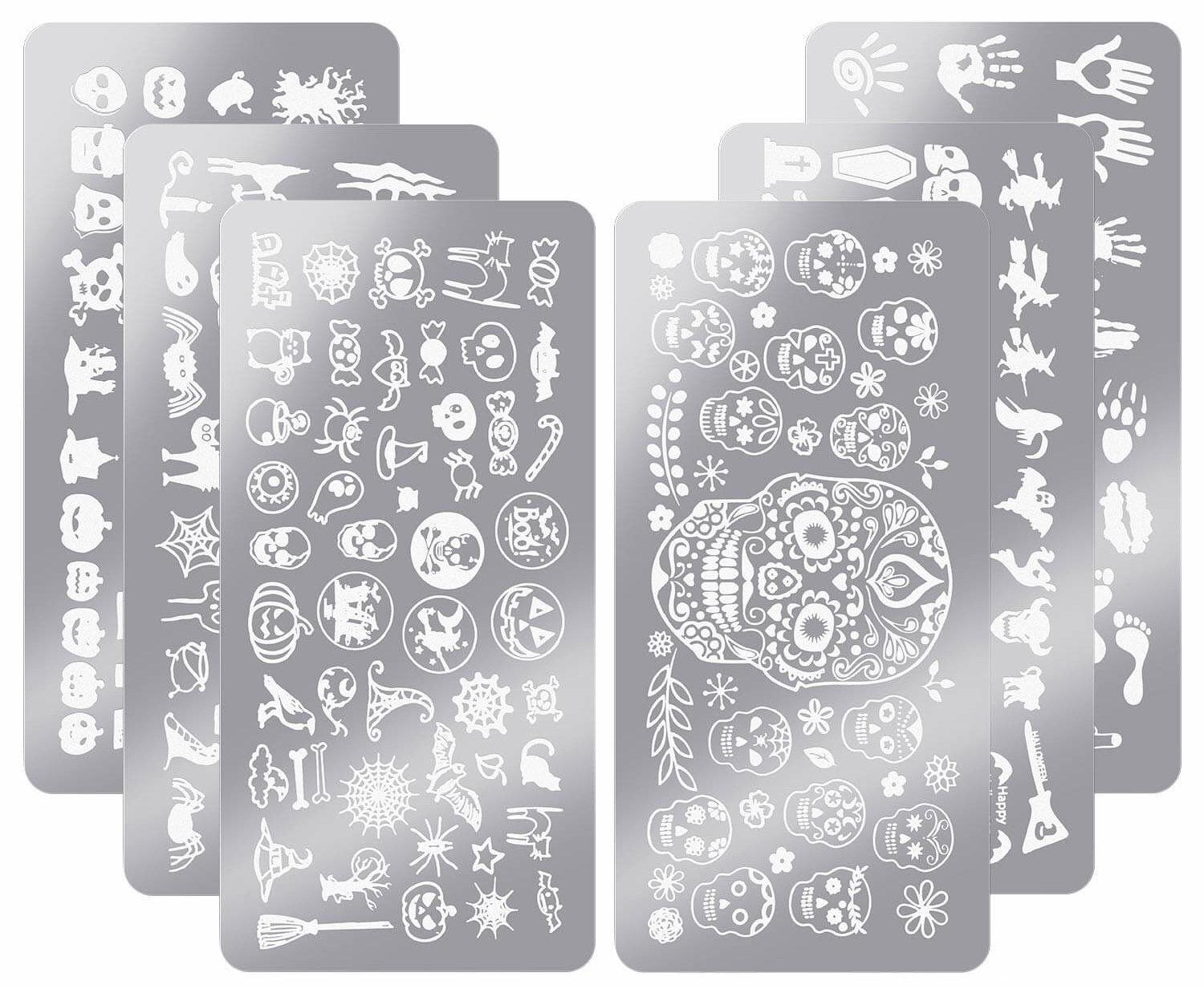 plaques d'impression d'ongles d'halloween