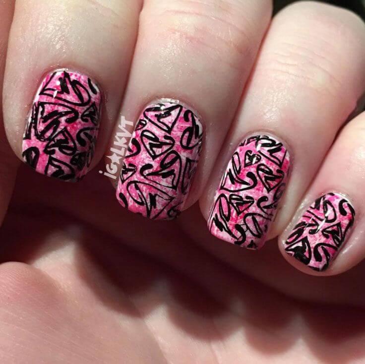 Des ongles d'amour avec des cœurs pour les romantiques! + 170 designs 13