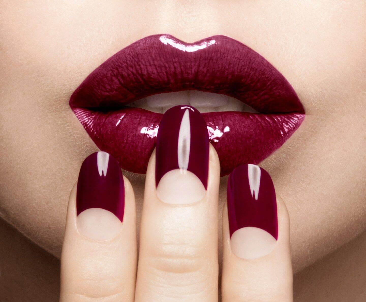 tendance ongles couleur vin