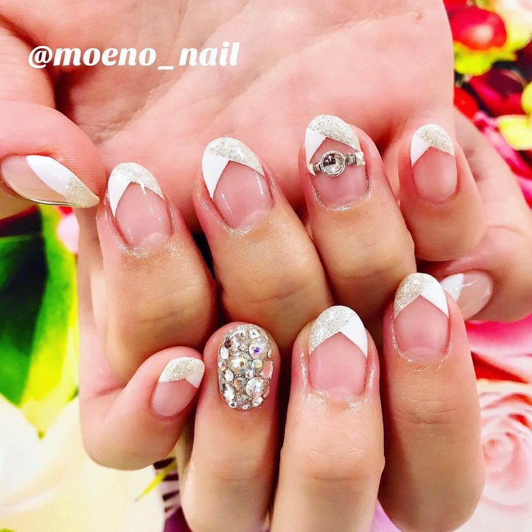 Clou français en pointe pour le mariage