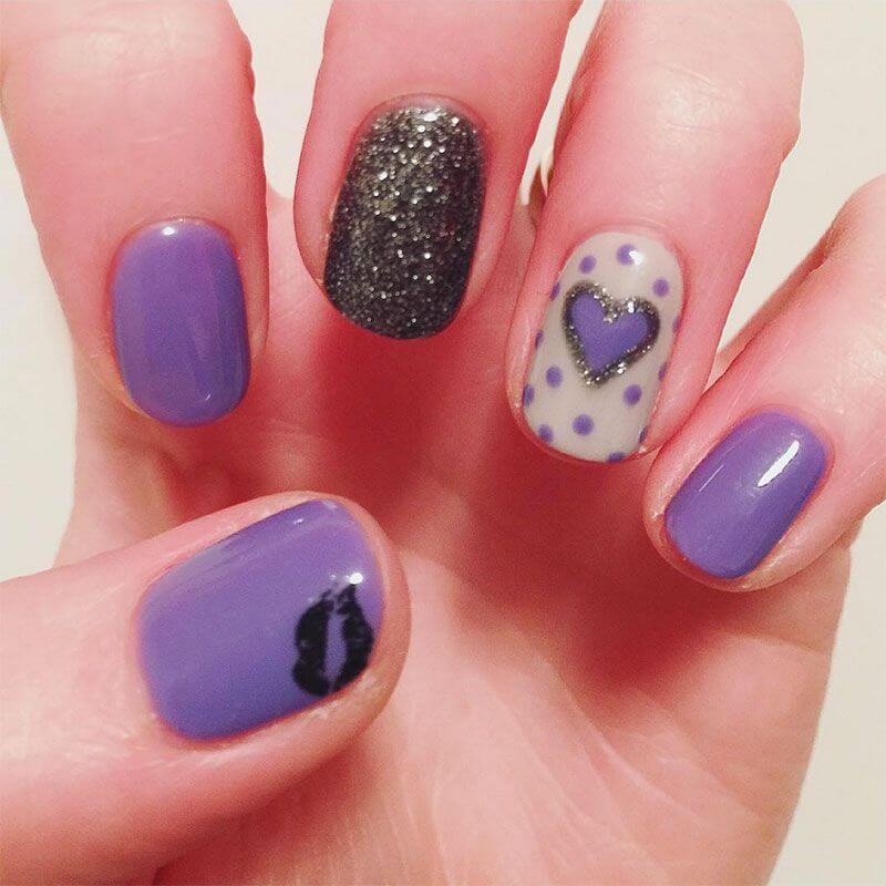 Des ongles d'amour avec des cœurs pour les romantiques! + 170 designs 9